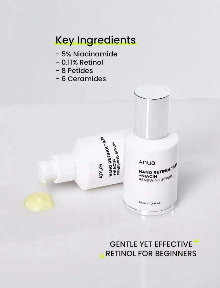 Anua Nano Retonol 0.3% + Niacin Renewing Serum 30ml