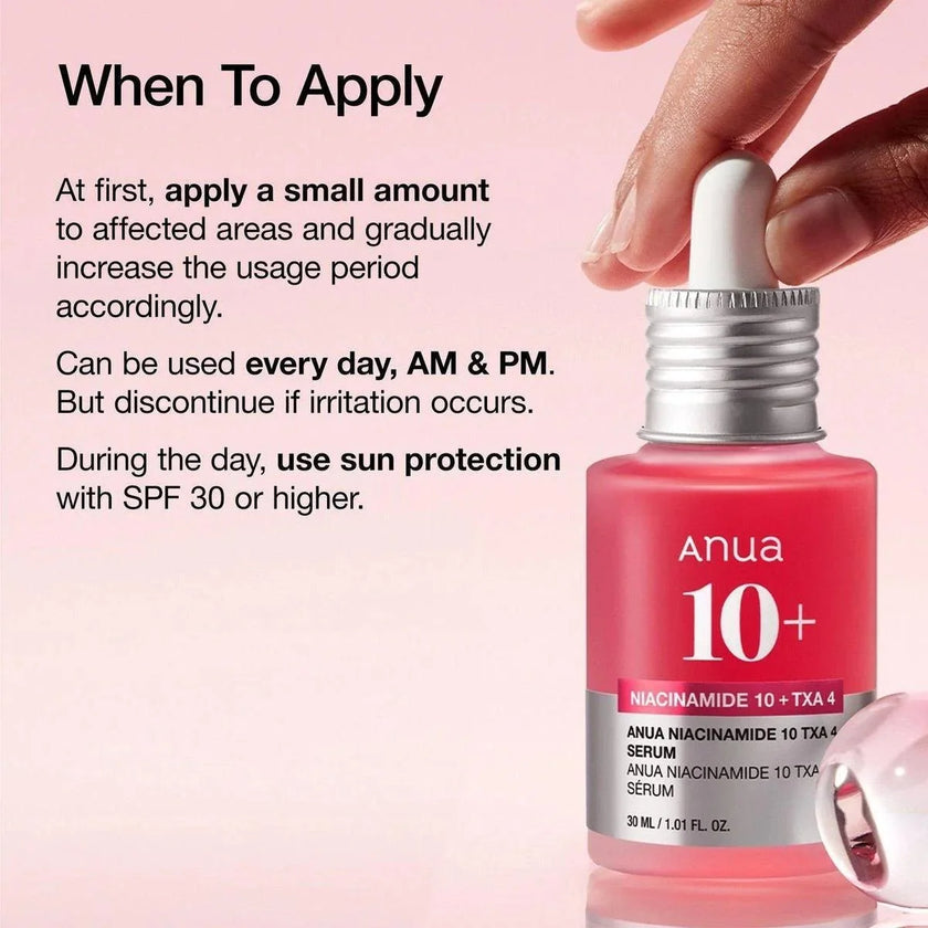 Anua Niacinamide 10% + TXA 4% Dark Spots Serum 30ml