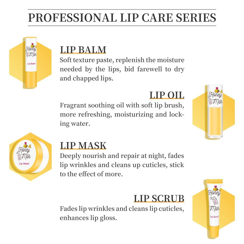 APIEU Honey & Milk Lip Scrub 8ml