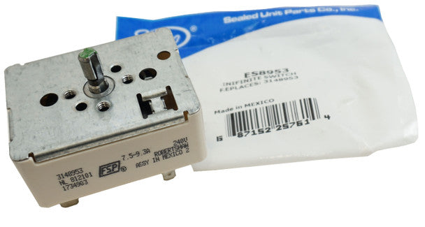 ES8953 Infinite Switch for Oven Range Parts