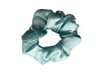 Silk Hair Scrunchie Aqua