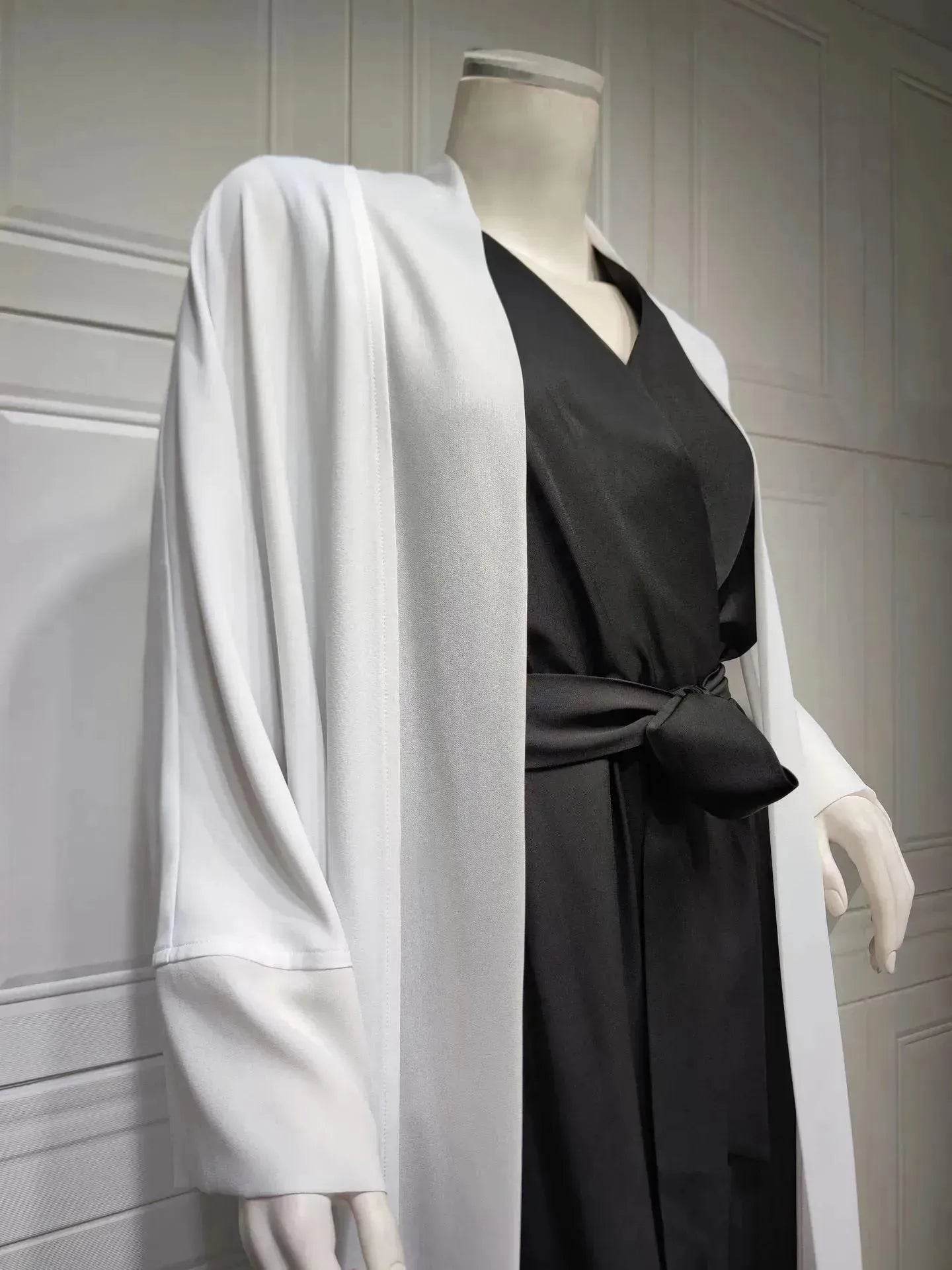 Arab  Cardigan Coat Chiffon Patchwork