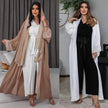 Arab  Cardigan Coat Chiffon Patchwork