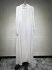Arab  Cardigan Coat Chiffon Patchwork