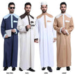 Fashionable and Elegant Arab Dubai Middle East Men's Robe Moroccan Men's Jalabiya
