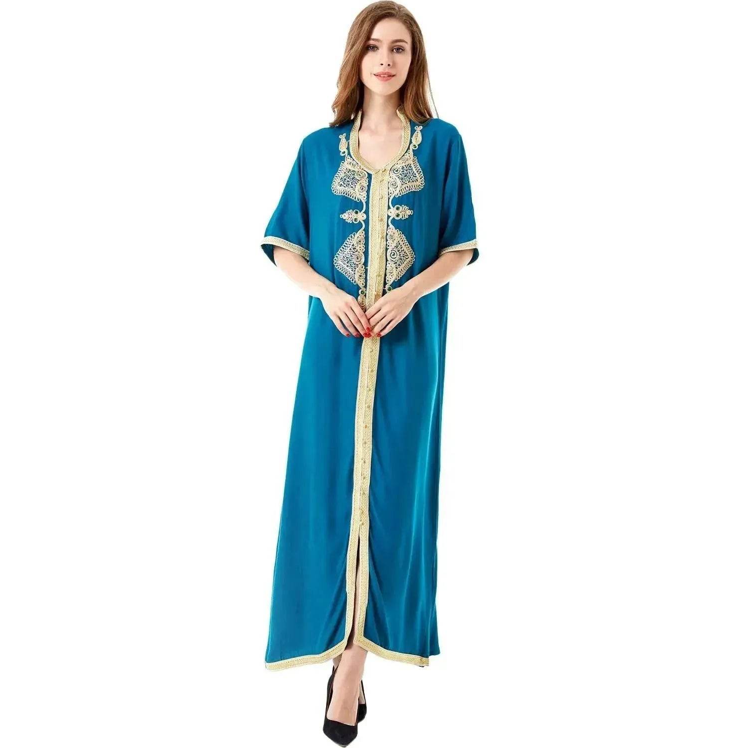 Arab  Embroidered Lace Dress Dress