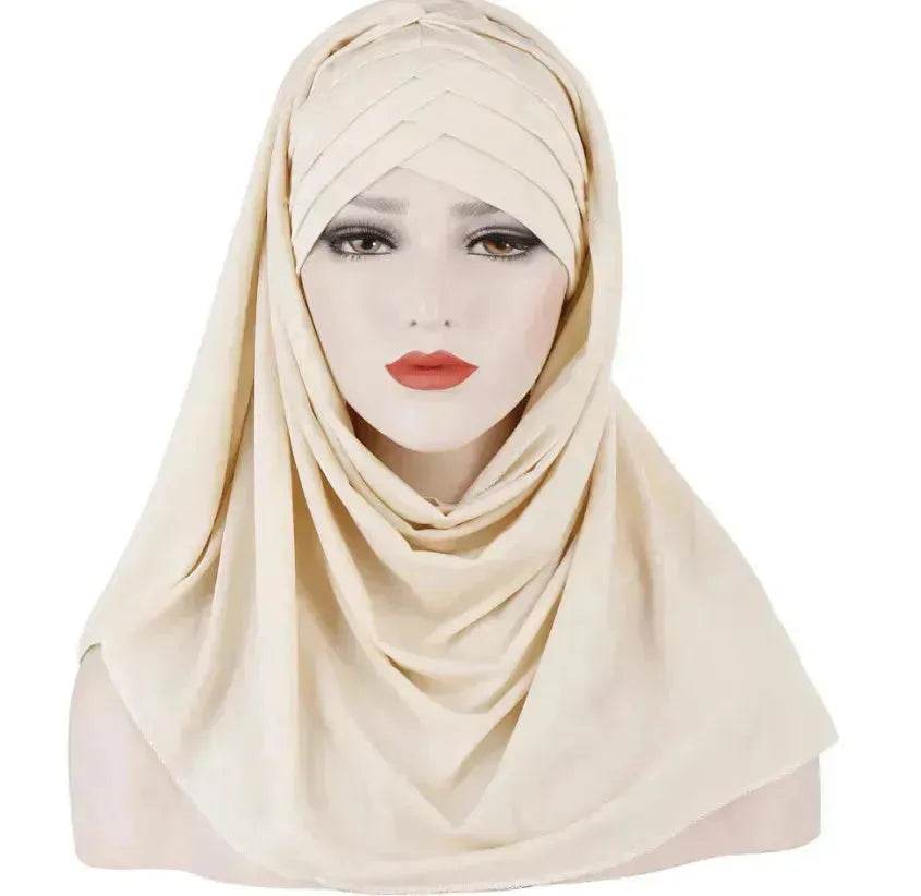 Arab  Lady Fashion Patch Hijab