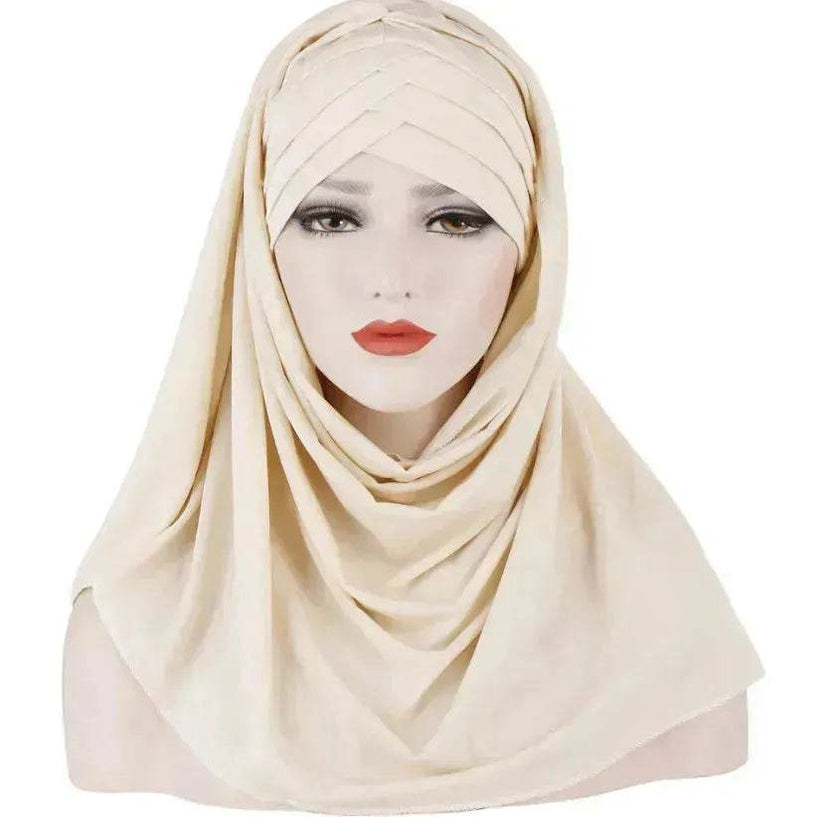 Arab  Lady Fashion Patch Hijab
