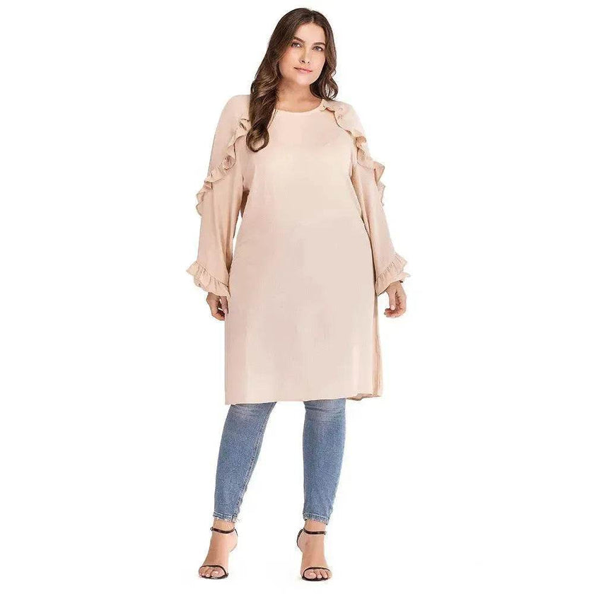 Arab  long sleeve round neck dress
