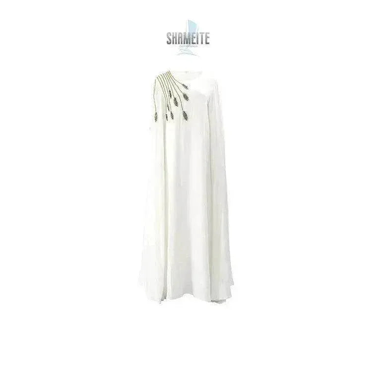 Arab  Robe Abaya Embroidered Women's Robe Evening Gown