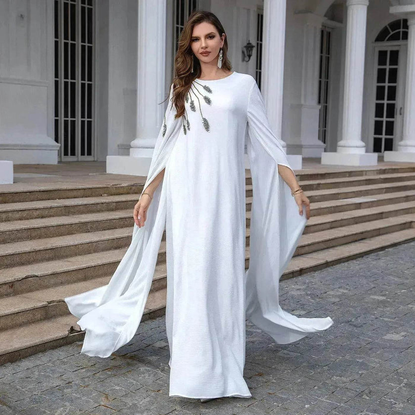 Arab  Robe Abaya Embroidered Women's Robe Evening Gown