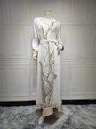 Arab  Robe Sequin Embroider Fashion