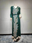 Arab  Robe Sequin Embroider Fashion