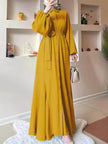 Arab  Solid Color Women's Clothing Dress