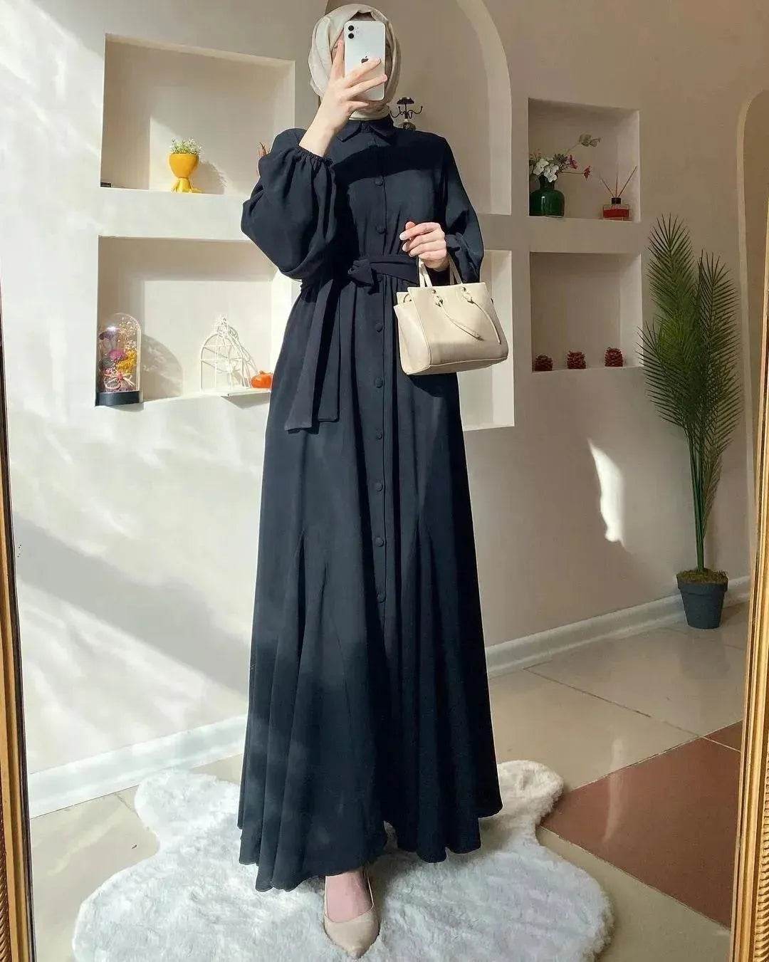 Arab  Solid Color Women's Clothing Dress