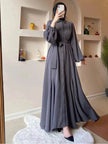 Arab  Solid Color Women's Clothing Dress