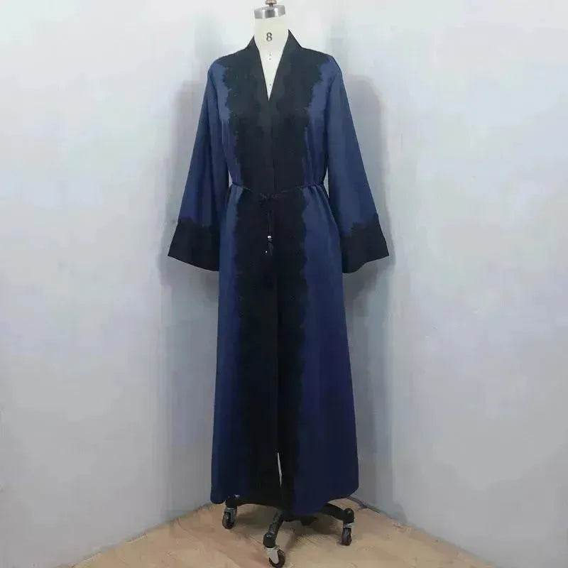 Arab  Women's Lace Dress Cardigan Robe