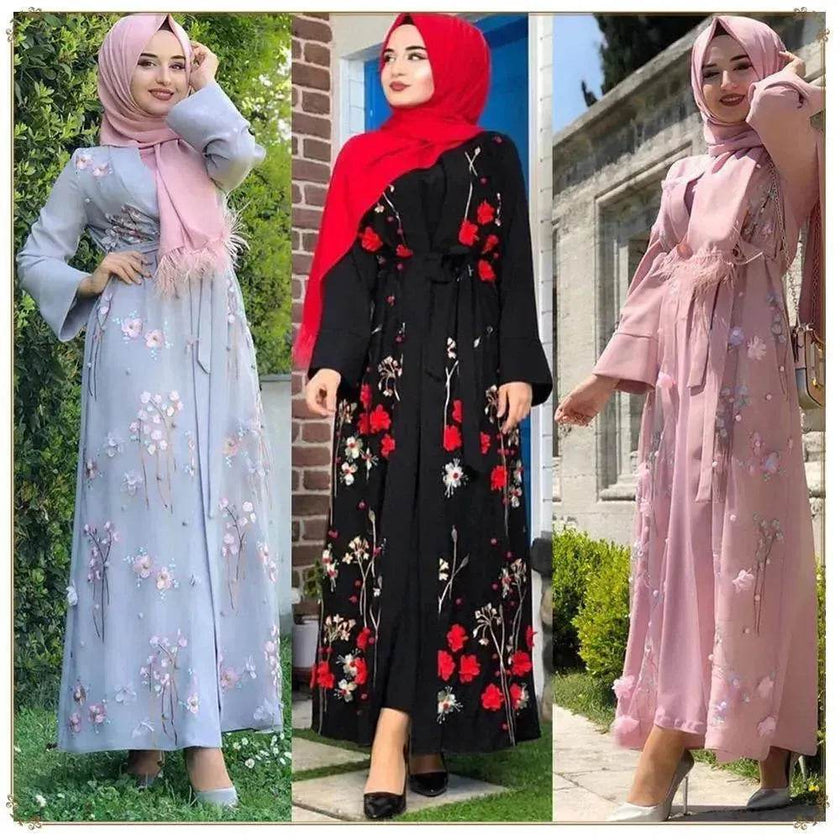 Women's Middle Eastern Abaya Dress – Modest Islamic Wear
