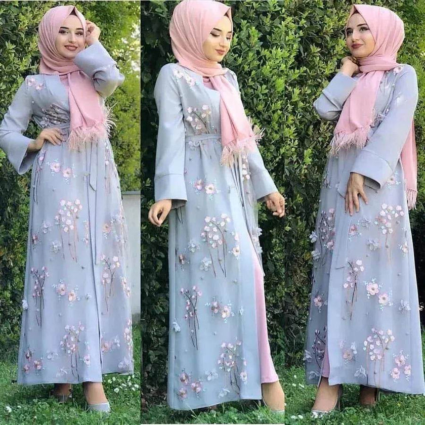 Women's Middle Eastern Abaya Dress – Modest Islamic Wear