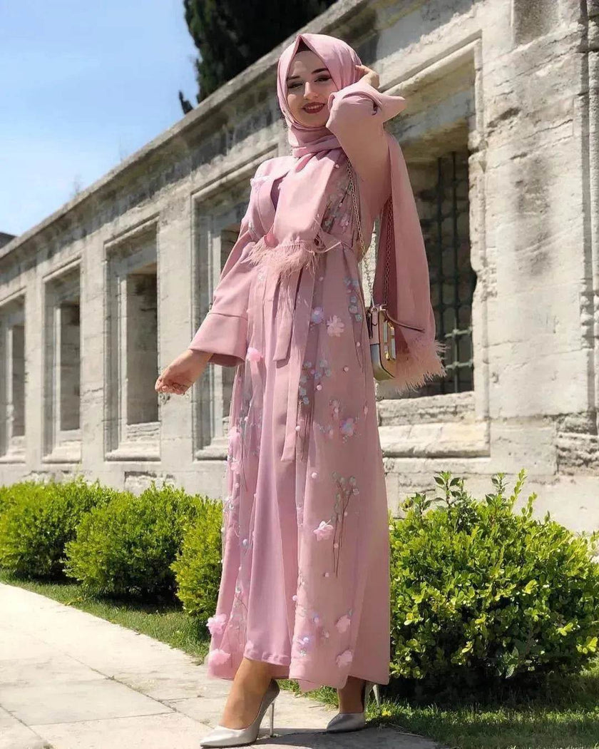 Women's Middle Eastern Abaya Dress – Modest Islamic Wear