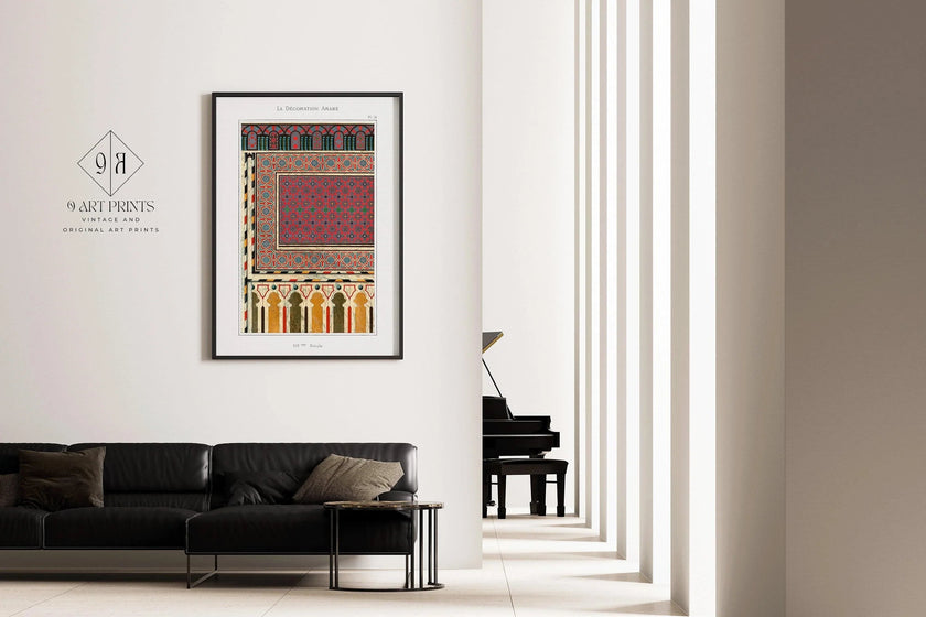 Arabian Pattern 79 - Emille Prisses D'Avennes | Vintage Middle-Eastern Islamic Persian Pattern Art (available framed or unframed)