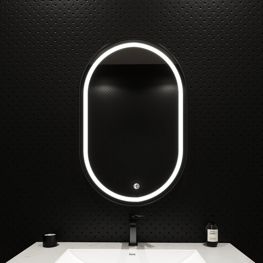 Arco Sense LED Mirror – Copper-free Tempered Glass  HD Silver Mirror Dimming