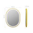 Arco Sense LED Mirror – Copper-free Tempered Glass  HD Silver Mirror Dimming