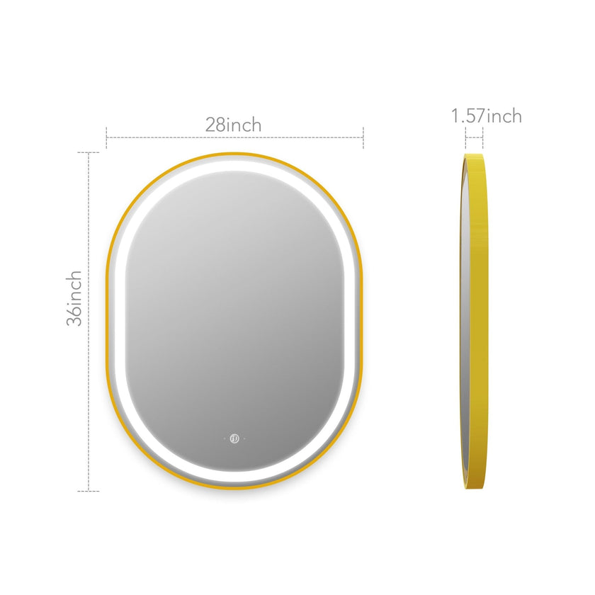 Arco Sense LED Mirror – Copper-free Tempered Glass  HD Silver Mirror Dimming