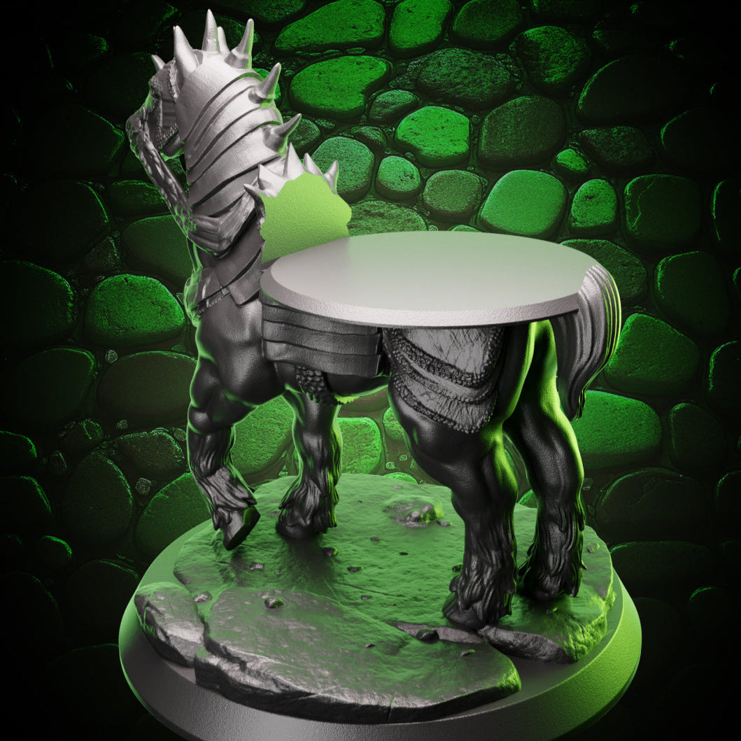 Armored War Horse | Rider-Compatible Mount