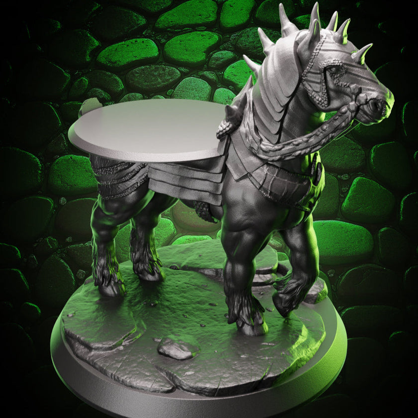 Armored War Horse | Rider-Compatible Mount