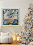 Scarf 90 | Scarf Frame in Gold | Hermès Scarf Frame | Silk Scarf Frame