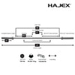 HAJEX Olympic and Standard Barbell Bars 4Ft, 5Ft, 6Ft and 7Ft