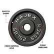 Cast Iron Weight Plates - Standard, Olympic in LBs, KGs