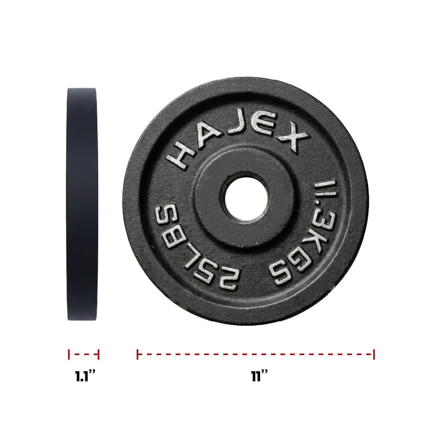 Cast Iron Weight Plates - Standard, Olympic in LBs, KGs