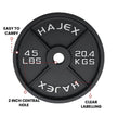 Cast Iron Weight Plates - Standard, Olympic in LBs, KGs