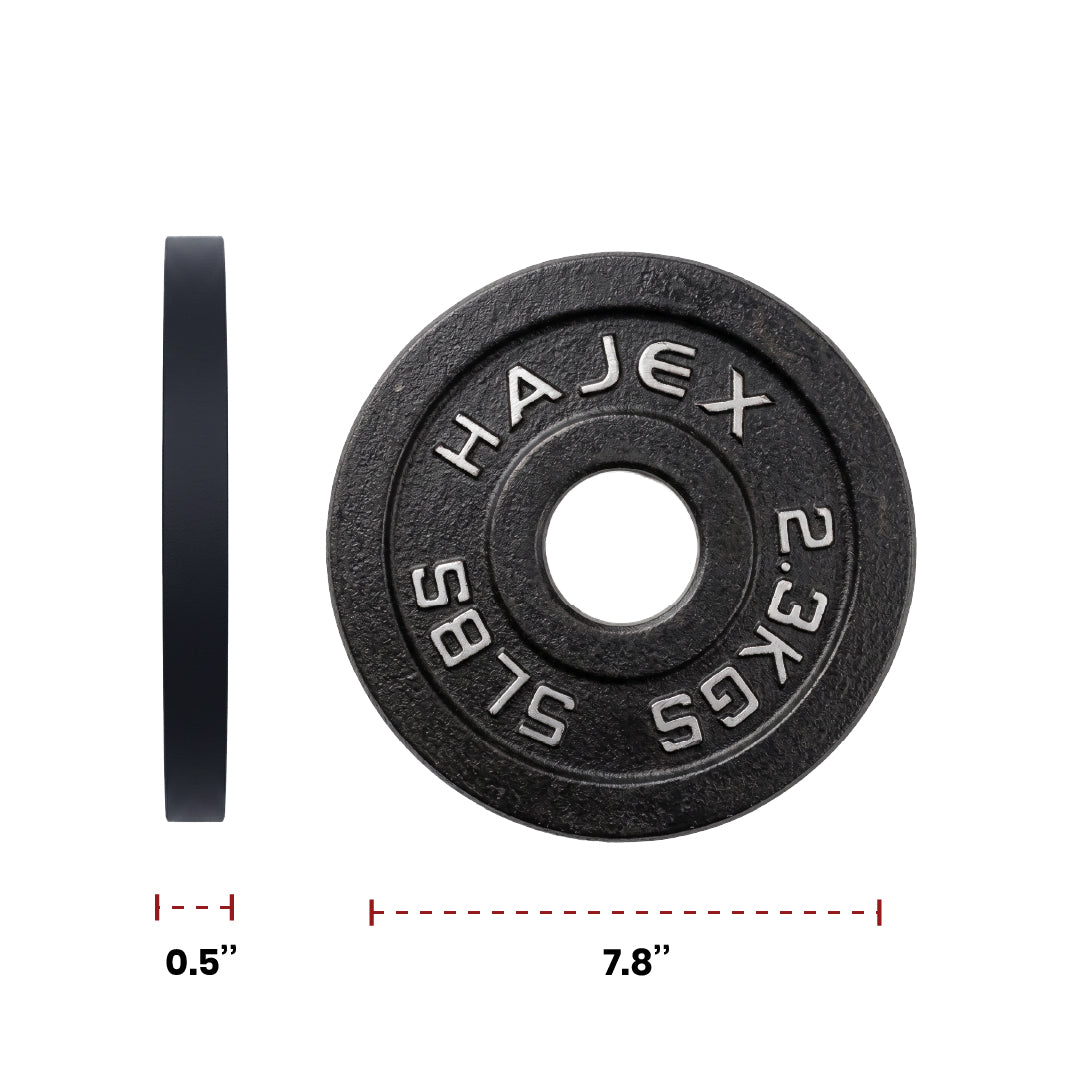 Cast Iron Weight Plates - Standard, Olympic in LBs, KGs
