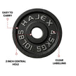 Cast Iron Weight Plates - Standard, Olympic in LBs, KGs