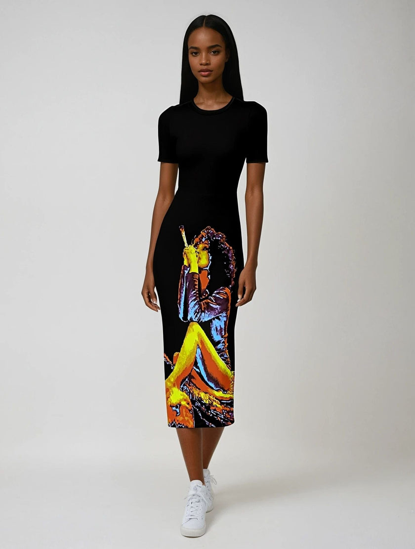 Hotbox Goddess Bodycon Maxi Dress