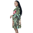 Peony & Pot Half Sleeve Mini Dress