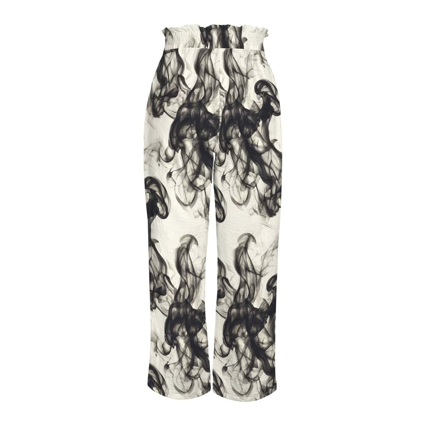 Smokey Strappy Wide Leg Pants with Pockets