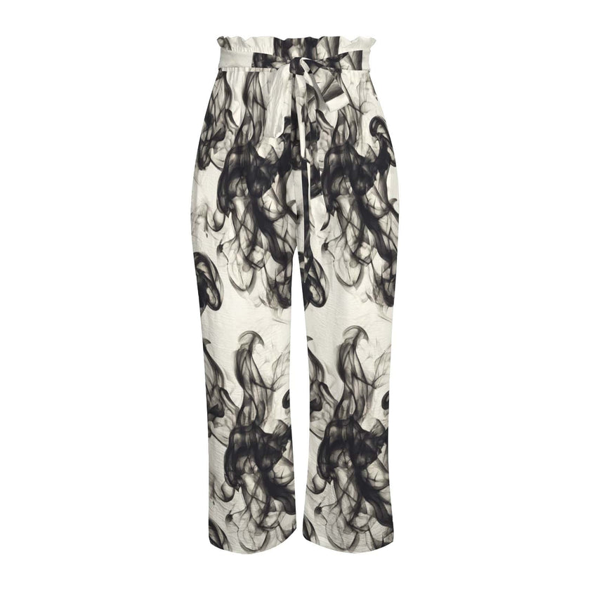 Smokey Strappy Wide Leg Pants with Pockets