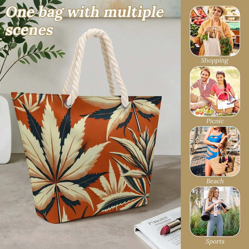 Cali Hemp rope tote bag