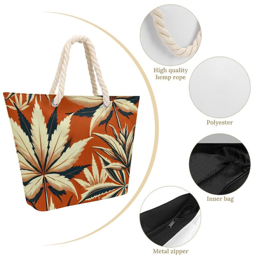 Cali Hemp rope tote bag