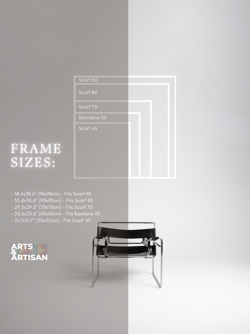 Scarf 70 | Scarf Frame in Bronze | Hermès Scarf Frame | Silk Scarf Frame