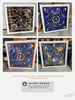 Scarf 90 | Scarf Frame in White | Hermès Scarf Frame | Silk Scarf Frame