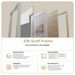 Scarf 70 | Scarf Frame in White | Hermès Scarf Frame | Silk Scarf Frame