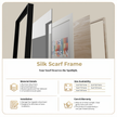 Scarf 90 | Scarf Frame in Black | Hermès Scarf Frame | Silk Scarf Frame