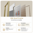 Scarf 70 | Scarf Frame in Gold | Hermès Scarf Frame | Silk Scarf Frame