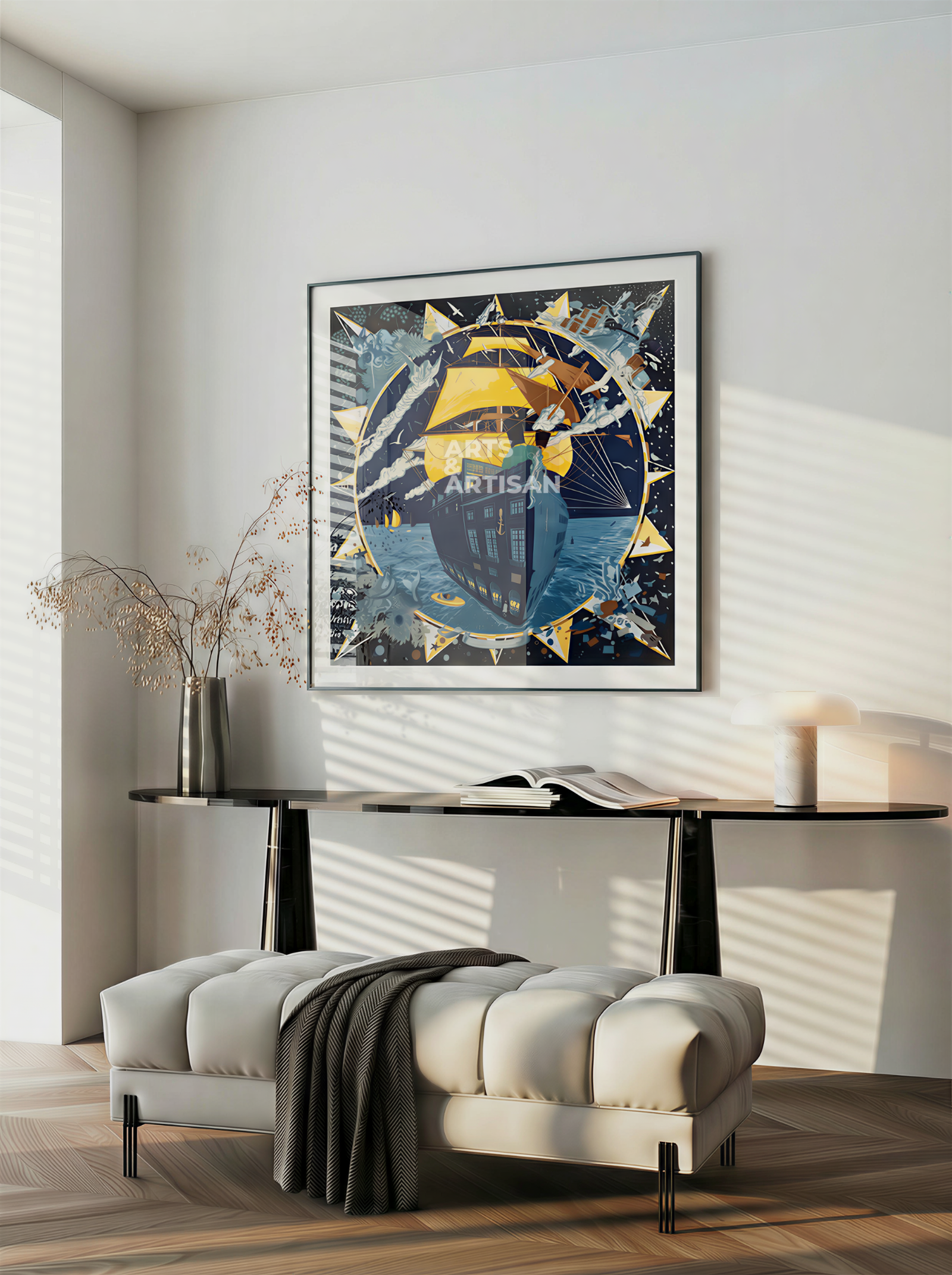 Scarf 90 | Scarf Frame in Black | Hermès Scarf Frame | Silk Scarf Frame