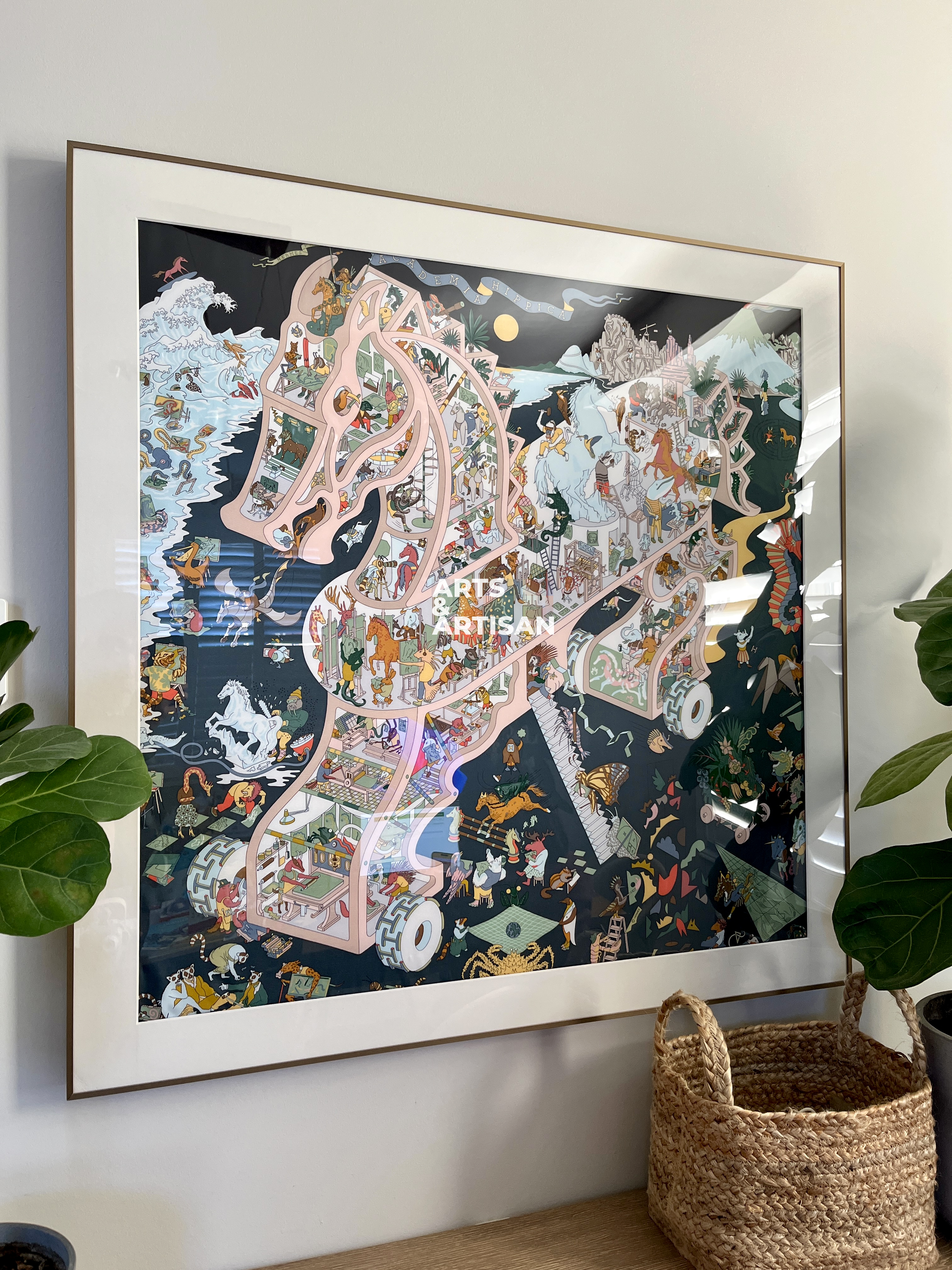 Scarf 90 | Scarf Frame in Bronze | Hermès Scarf Frame | Silk Scarf Frame
